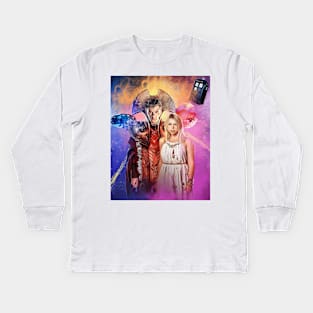 Doctor Who. Ten and Rose. Time Lord Victorious. Kids Long Sleeve T-Shirt